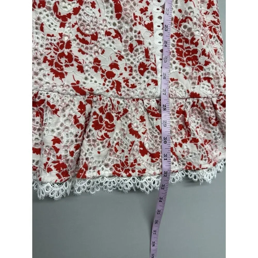 La Maison Talulah Dance & Romance Lacey Eyelet Mini Dress Cottagecore. Sz M